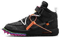 Фото № 1 с приближением к товару «‎Off-White x Nike Air Force 1 Mid SP Skate Shoes Black»