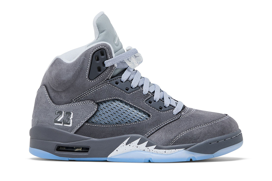 Фото № 2 с приближением к товару «‎Air Jordan 5 Retro Wolf Grey 2026»