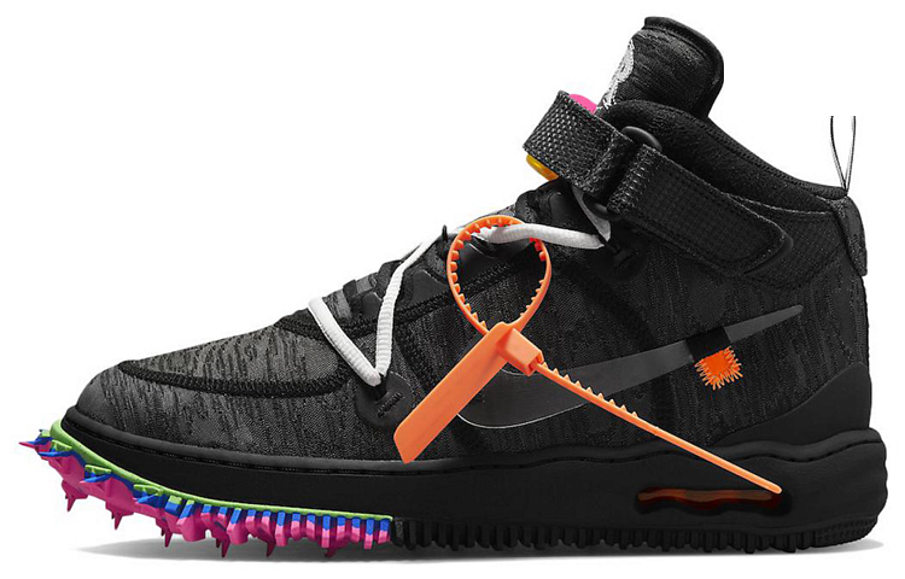 Фото № 1 с приближением к товару «‎Off-White x Nike Air Force 1 Mid SP Skate Shoes Black»