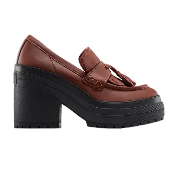 Converse Women's Chuck 70 De Luxe Heel Loafer Platform Low Dark Roast - 1
