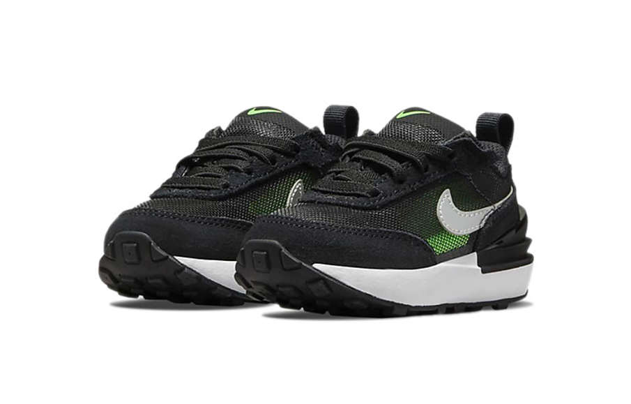 Фото № 3 с приближением к товару «‎(TD) Nike Waffle One Low-Top Running Shoes BlackGreen»