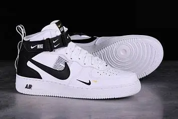 Nike Air Force 1 Mid 07 LV8 Utility Skate shoes White Black - 2