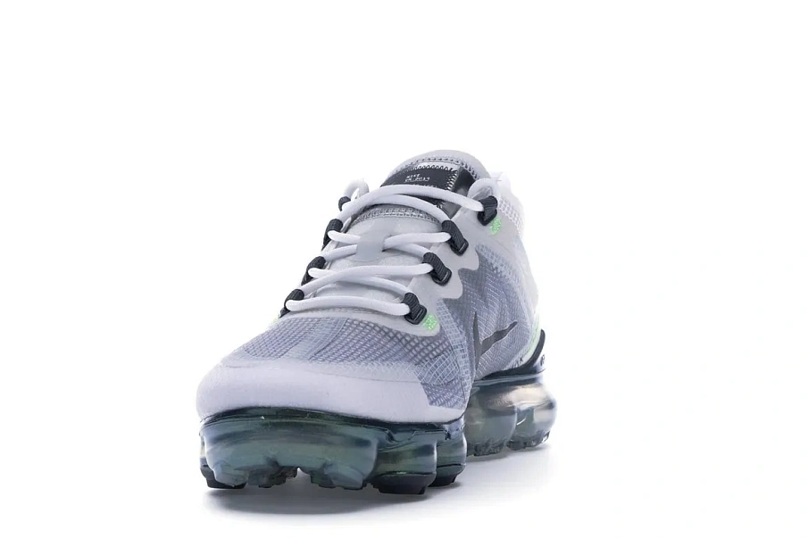Фото № 4 с приближением к товару «‎Nike Air VaporMax 2019 Premium White Platinum Tint Lime Blast»