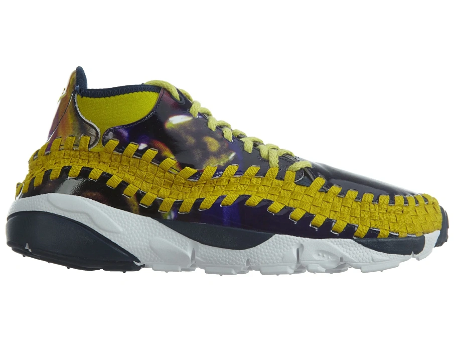 Фото № 1 с приближением к товару «‎Nike Air Footscape Wvn Chk Yoth Qs Light Midnight Bright Citron»