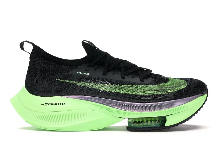 Фото № 1 с приближением к товару «‎Nike Air Zoom Alphafly Next% Black Electric Green»