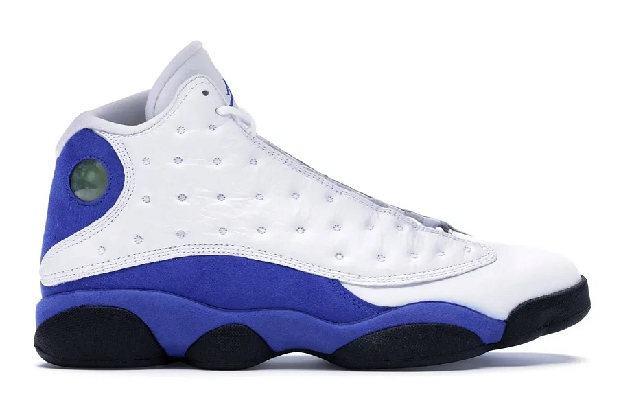 Фото № 1 с приближением к товару «‎Jordan 13 Retro White Hyper Royal Black»