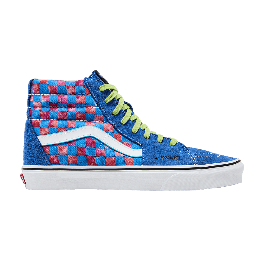 Фото № 1 с приближением к товару «‎Awake NY x Vans Sk8-Hi Blue Checkerboard»