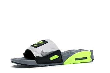 Nike Air Max 90 Slide Smoke Grey Volt Black - 2