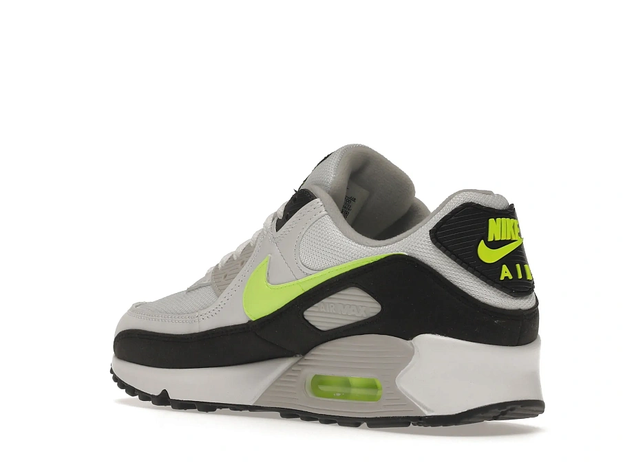 Фото № 6 с приближением к товару «‎Nike Air Max 90 White Hot Lime»