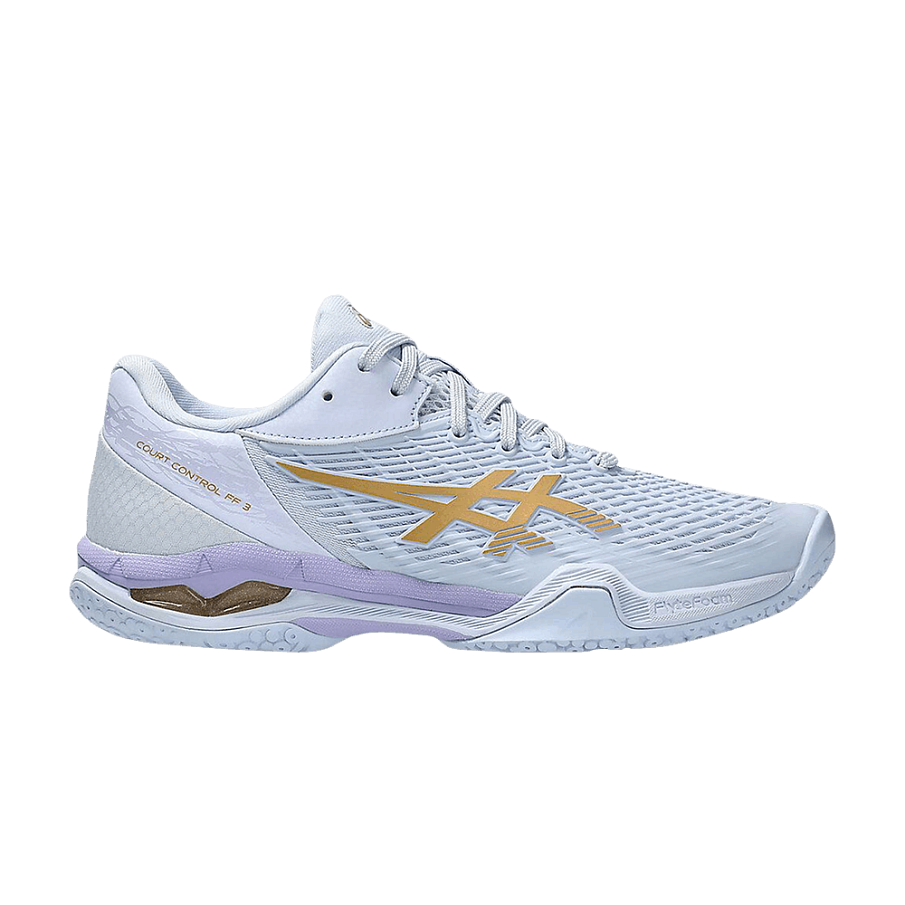Фото № 1 с приближением к товару «‎Asics Women's Court Control FF 3 Blue Fade Champagne (1072A089-405)»