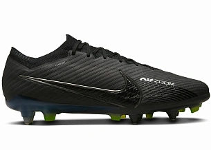 Nike Zoom Mercurial Vapor 15 Elite SG-Pro Anti-Clog Traction Black White Volt
