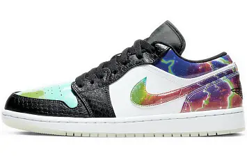 Nike Air Jordan 1 Low Multicolor Basketball Shoes Galaxy - 1