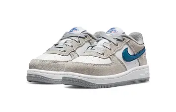 (TD) Nike Force 1 LV8 Low-Top Sneakers GrayBlue - 4