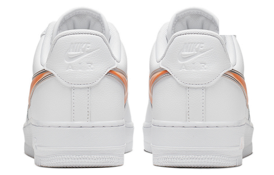 Фото № 4 с приближением к товару «‎Nike Air Force 1 Low Oversized Swoosh White Orange Peel»