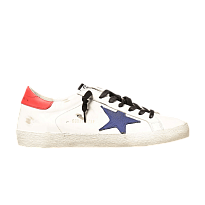 Фото № 1 с приближением к товару «‎Golden Goose Superstar White Bluette Red»