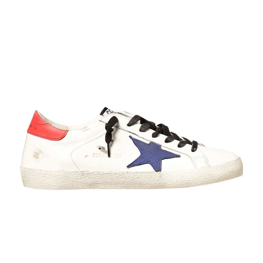 Фото № 1 с приближением к товару «‎Golden Goose Superstar White Bluette Red»