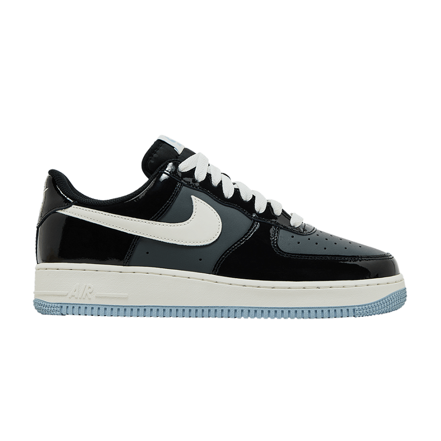 Фото № 1 с приближением к товару «‎Nike Air Force 1 Low Black Iron Grey Patent»