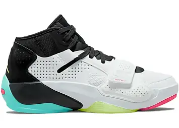 Jordan Zion 2 White Volt Dynamic Turquoise 
