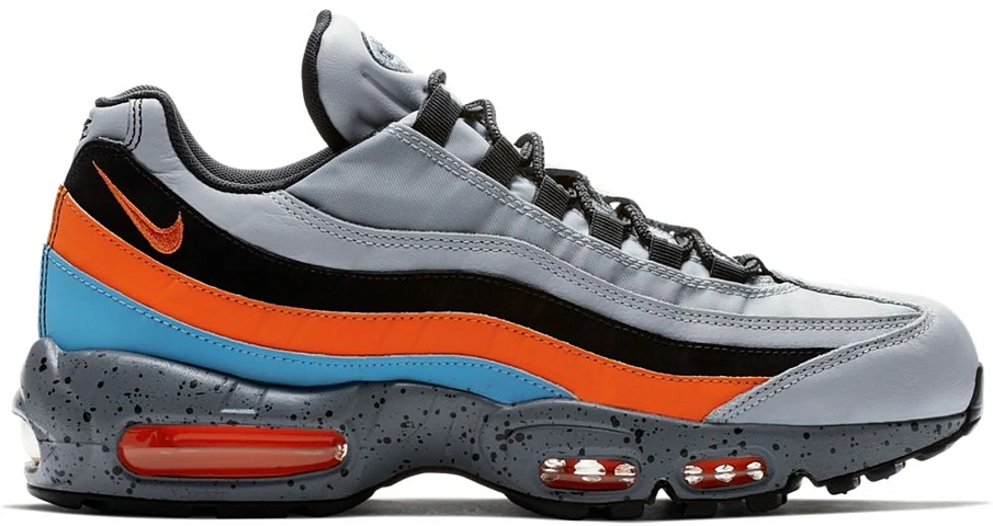 Фото № 1 с приближением к товару «‎Nike Air Max 95 Wolf Grey Safety Orange»