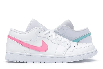 Jordan 1 Low White Multi-Color Swoosh (CW7033-100) - 1