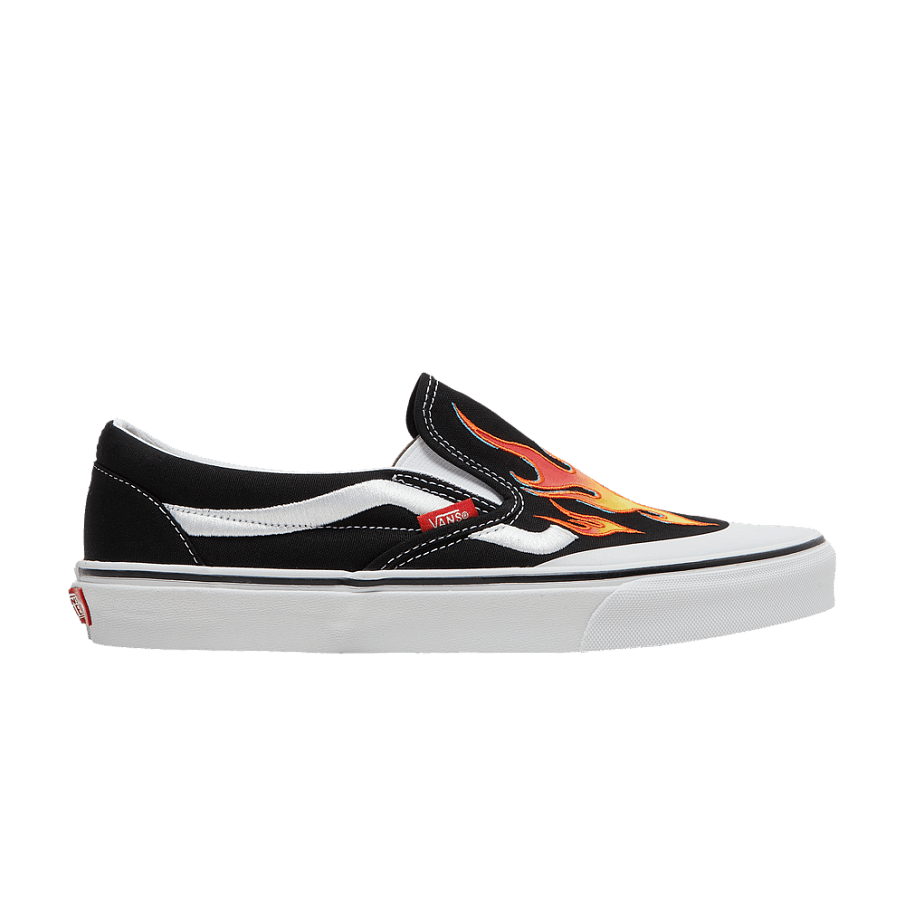 Фото № 1 с приближением к товару «‎A$AP Rocky x Vans Classic Slip-On Worldwide Pack - Black Flame»