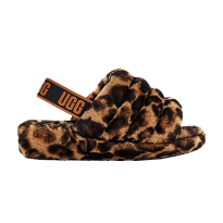 Фото № 1 с приближением к товару «‎UGG Women's Fluff Yeah Slide Panther Print - Butterscotch»