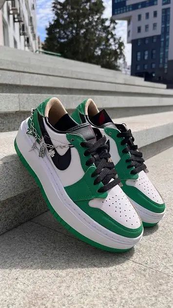 Air Jordan 1 Low Elevate "Lucky Green" - 1