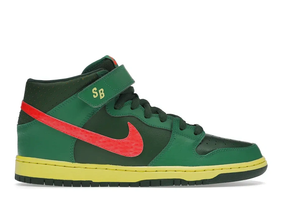 Фото № 1 с приближением к товару «‎Nike SB Dunk Mid Watermelon»