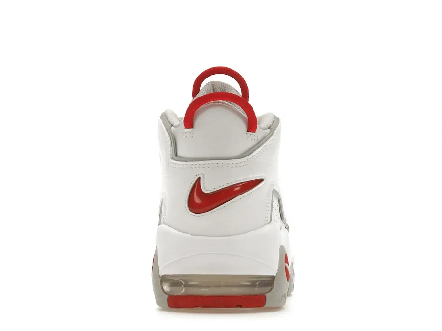 Фото № 4 с приближением к товару «‎Nike Air More Uptempo 96 White Grey Fog University Red»