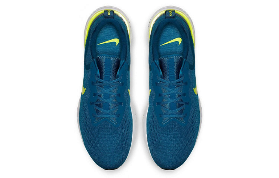Фото № 4 с приближением к товару «‎Nike Odyssey React Low-Top Running Shoes BlueYellow»