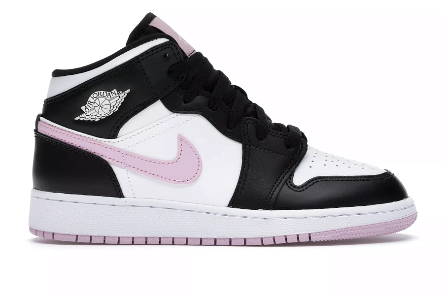 Фото № 1 с приближением к товару «‎Jordan 1 Mid White Black Light Arctic Pink »