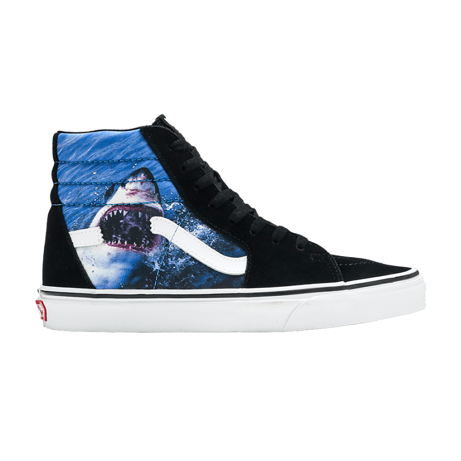 Фото № 1 с приближением к товару «‎Shark Week x Vans Sk8-Hi Black Blue»