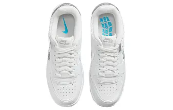 Nike Air Force 1 Shadow Low-Top Sneakers WhiteSilver - 6