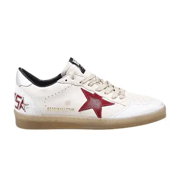Golden Goose Ball Star Biege White Red - 1