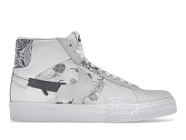 Фото № 1 с приближением к товару «‎Nike SB Zoom Blazer Mid Premium Floral White Grey»
