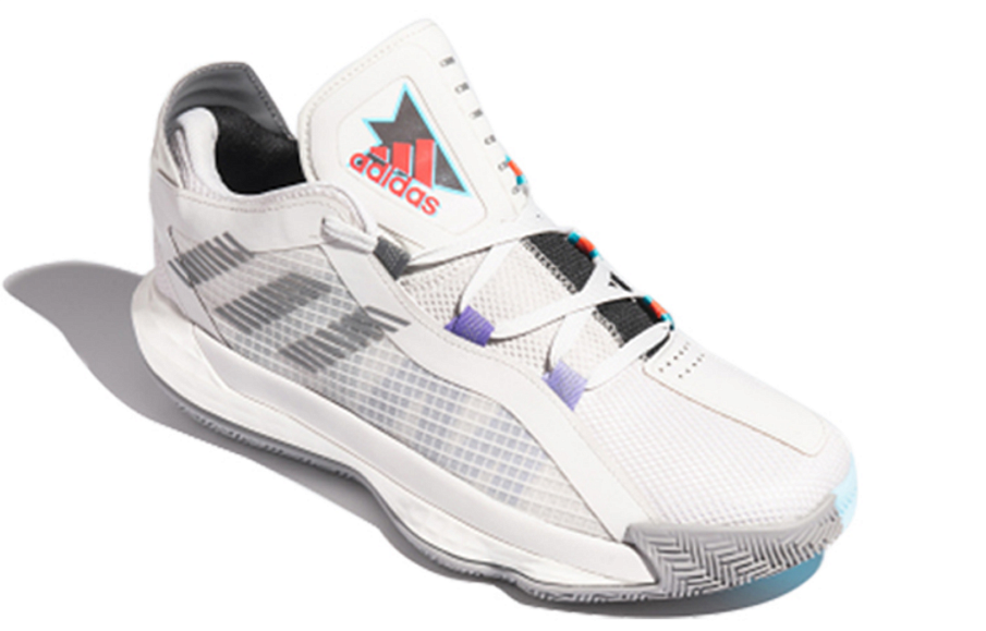 Фото № 2 с приближением к товару «‎adidas Dame 6 Gca - Playoff Pack Grey OneGrey ThreeBright Cyan»