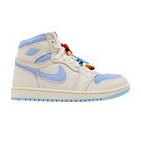 Фото № 1 с приближением к товару «‎Women's Air Jordan 1 High OG Pale Ivory Pyschic Blue»