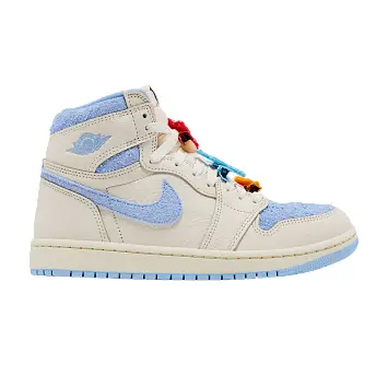 Women's Air Jordan 1 High OG Pale Ivory Pyschic Blue - 1