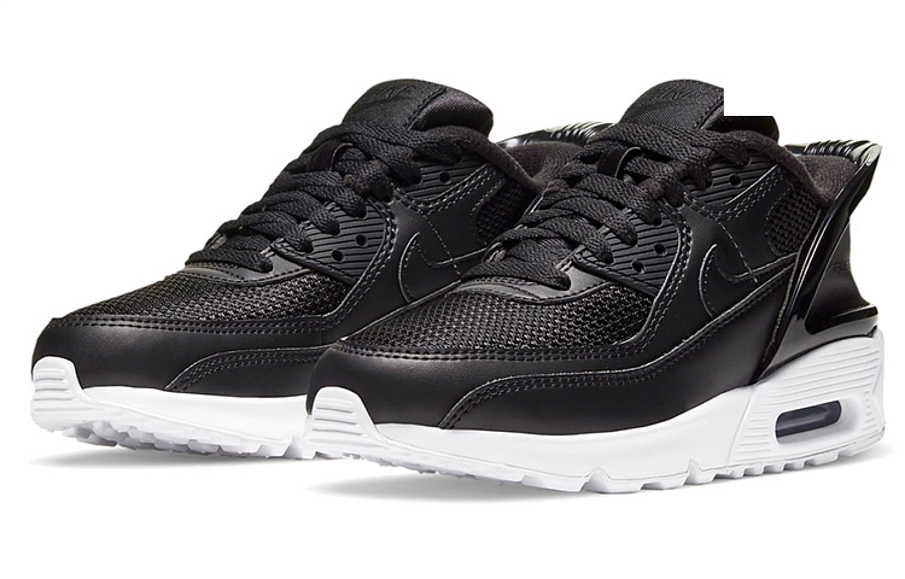 Фото № 3 с приближением к товару «‎Nike Air Max 90 FlyEase (GS) BlackWhite»