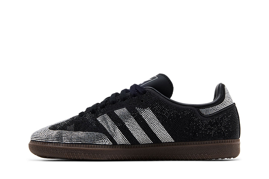 Фото № 4 с приближением к товару «‎adidas Women's Samba OG Black Silver Rhinestones»