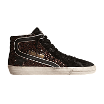 Фото № 1 с приближением к товару «‎Golden Goose Women's Slide Sneaker Coffee Brown Glitter»