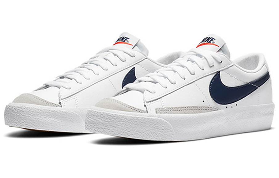 Фото № 3 с приближением к товару «‎Nike Blazer Low '77 GS 'White Midnight Navy'»