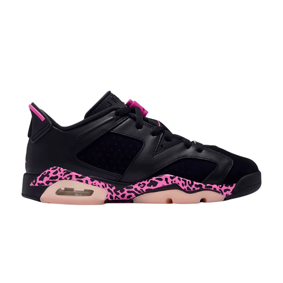Фото № 1 с приближением к товару «‎Air Jordan 6 Retro Low GS Black Pink Foam Laser Fuchsia»