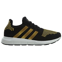 Фото № 1 с приближением к товару «‎adidas Swift Run Black Gold Metallic-White »