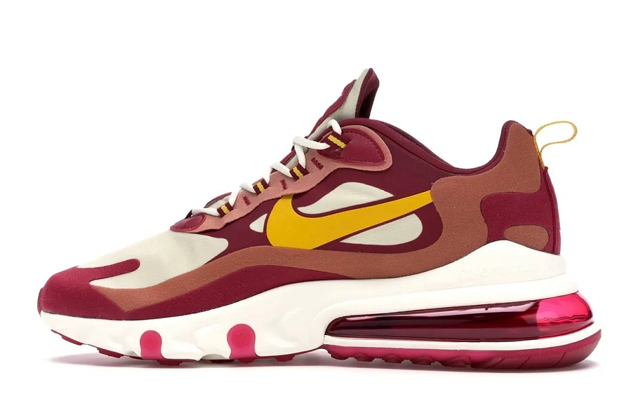 Фото № 5 с приближением к товару «‎Nike Air Max 270 React Noble Red Team Gold»