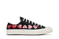 Фото № 2 с приближением к товару «‎Comme des Garçons PLAY x Converse Chuck 70 Low Multi Heart - Black»