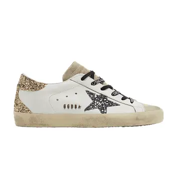 Golden Goose Women's Superstar Optic White Seedpearl Glitter - 1