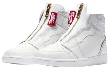 Wmns Air Jordan 1 Retro High Zip 'White' White - 4