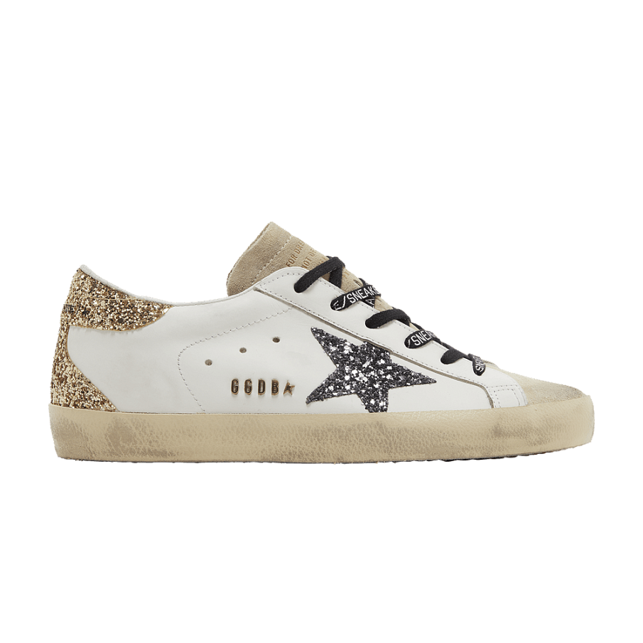 Фото № 1 с приближением к товару «‎Golden Goose Women's Superstar Optic White Seedpearl Glitter»