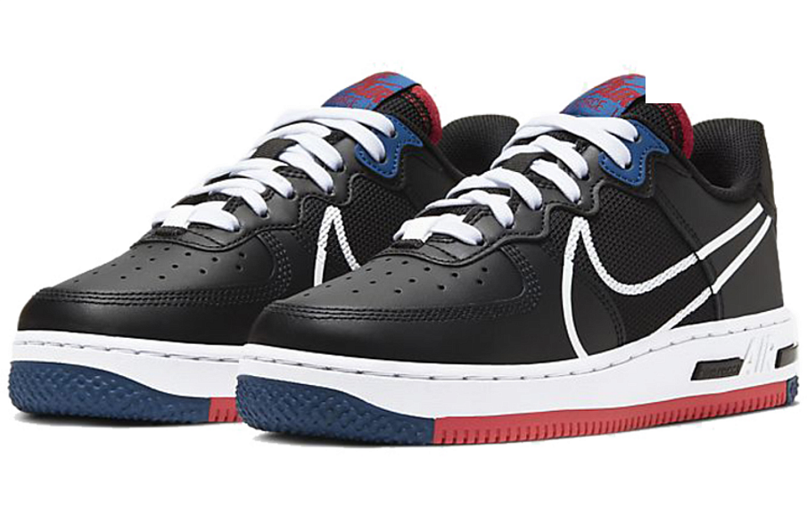 Фото № 3 с приближением к товару «‎Nike Air Force 1 React SU GS 'Black Gym Red'»